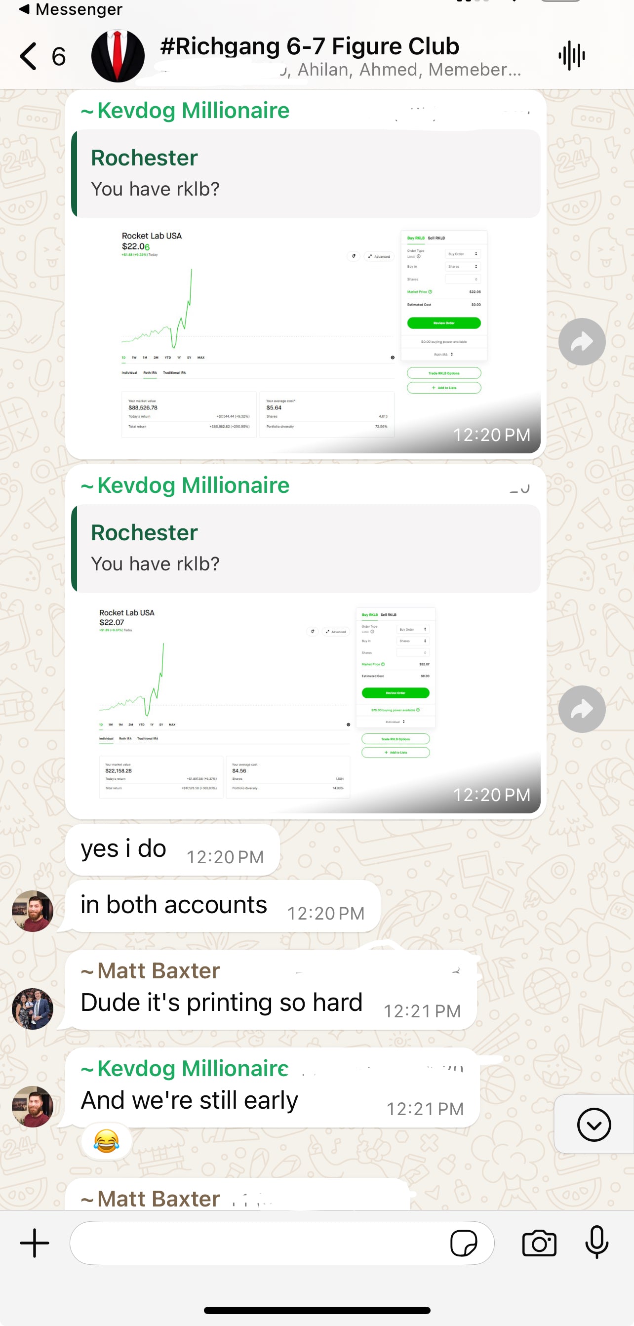 My 7 Figure Members Group On WhatsApp